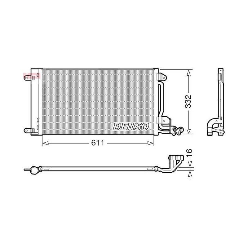 CONDENSEUR AUDI-SEAT-SKODA-VW