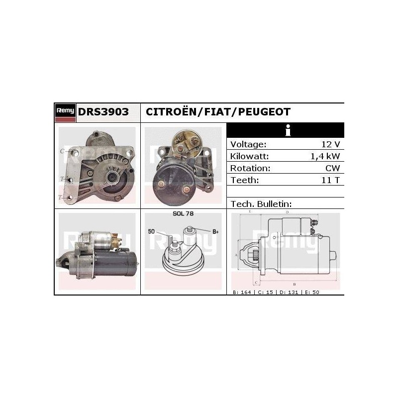 DEMARREUR - REMY REMANUFACTURED - C