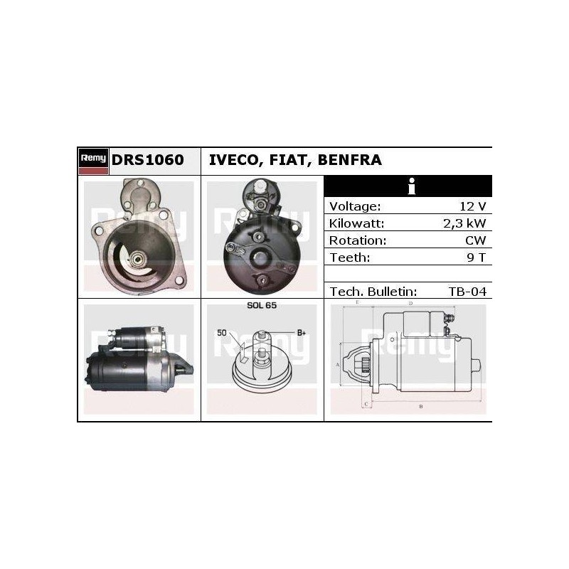 DEMARREUR - REMY REMANUFACTURED - A