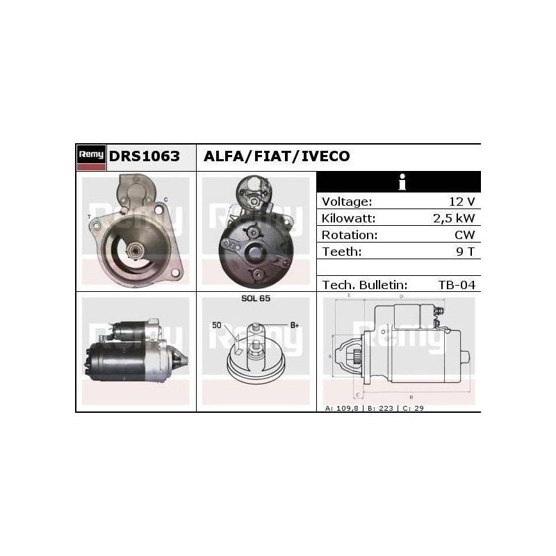 DEMARREUR - REMY REMANUFACTURED - A