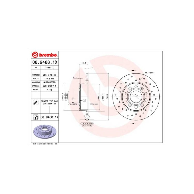 DISQUE DE FREIN XTRA