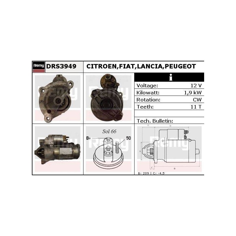 DEMARREUR - REMY REMANUFACTURED - C