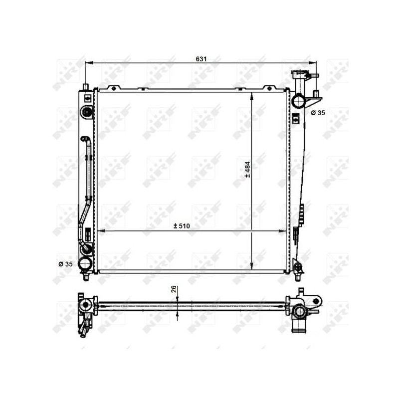 RAD KIA SORENTO 2.2D 10- RADIATORS