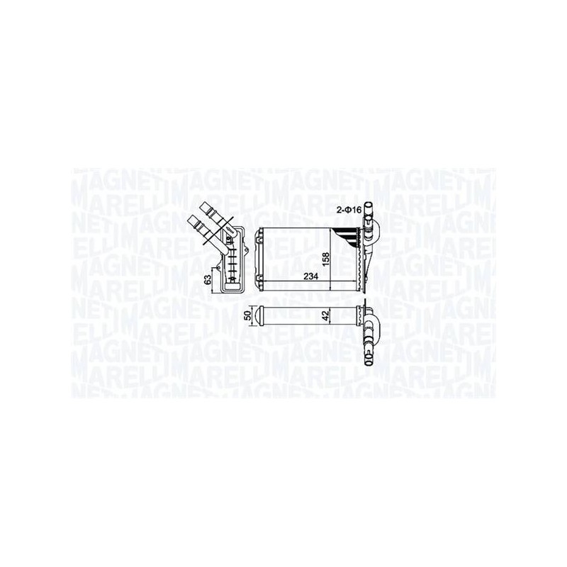 RADIATEUR CHAUFFAGE RENAULT CLIO II