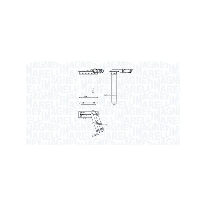 RADIATEUR CHAUFFAGE VW GOLF IV