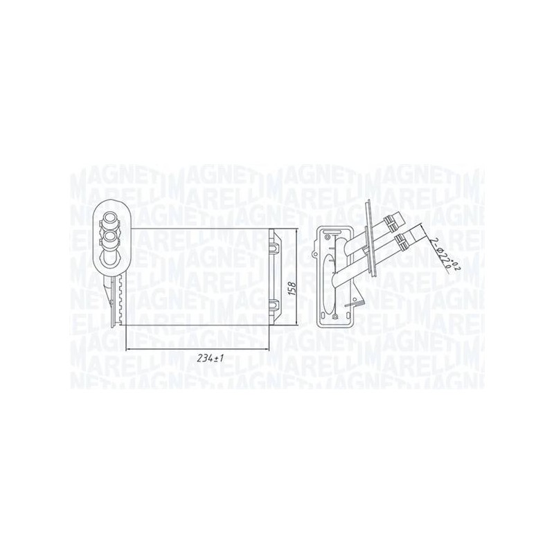 RADIATEUR CHAUFFAGE VW GOLF IV