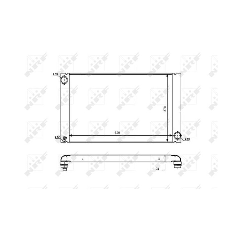 RAD BMW 5 3.0D 04- RADIATORS ALU BR