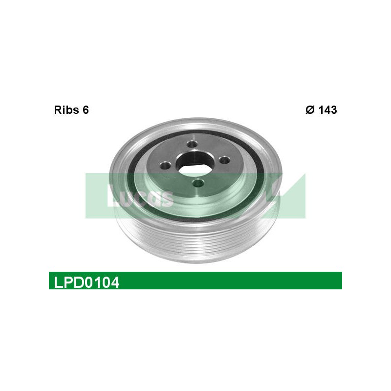 LUCAS DAMPER PULLEY WITHOUT SCREW + NOTI