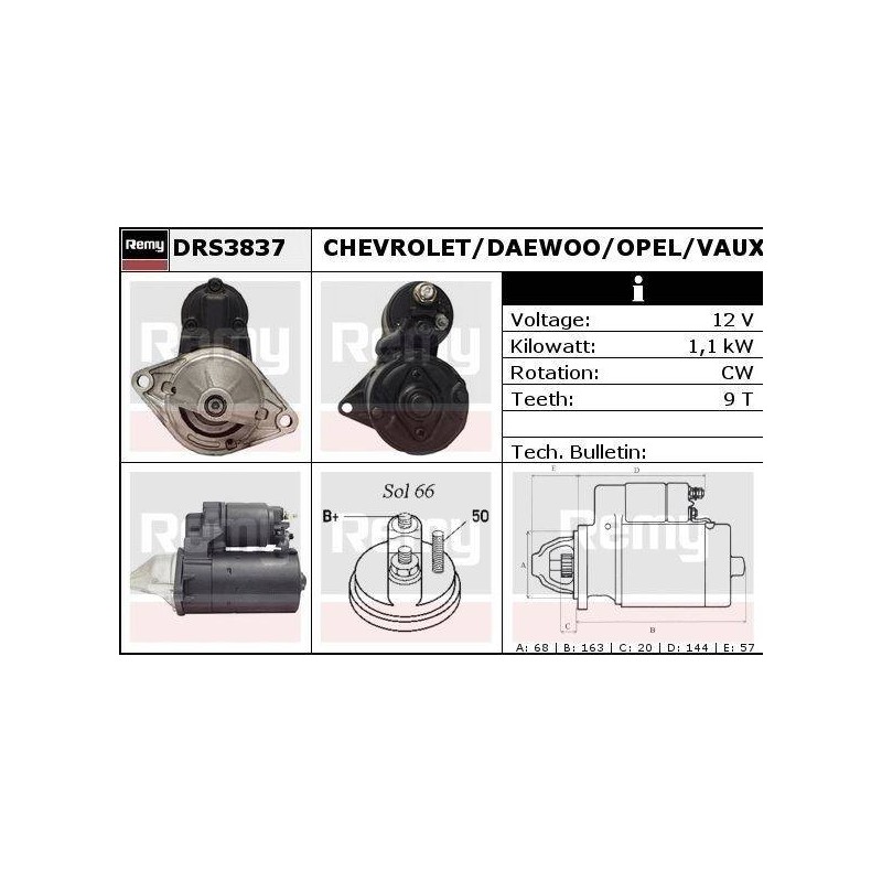 DEMARREUR - REMY REMANUFACTURED - C