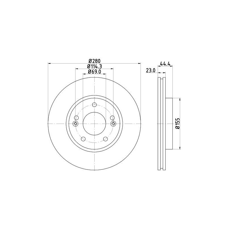 55432PRO HC DISQ CARB AV-PRIX UNIT.