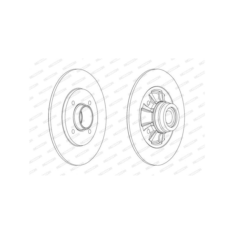 DISQUE UNITAIRE AVEC ROULEMENT