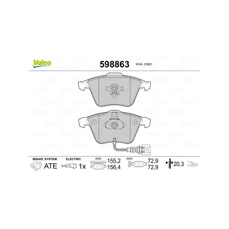 PLAQ FREIN AUDI A3 SERIE II