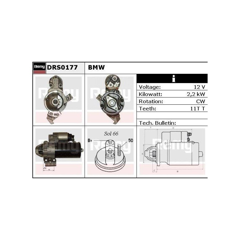 DEMARREUR - REMY REMANUFACTURED - B