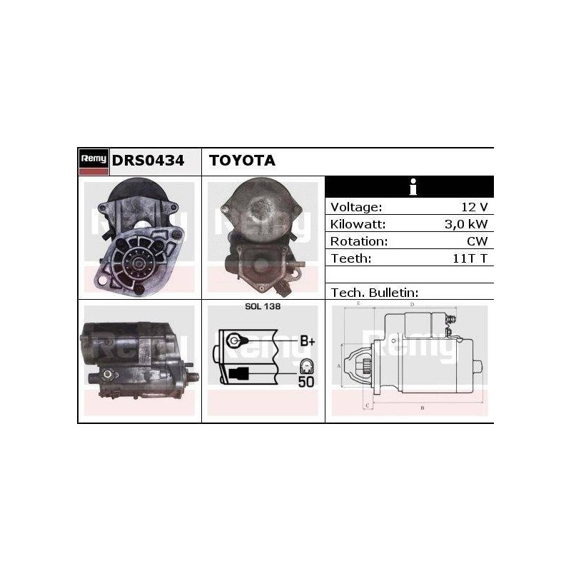 DEMARREUR - REMY REMANUFACTURED - T