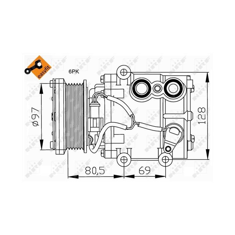 COMP FORD FIESTA 1.4D 02- COMPRESSO