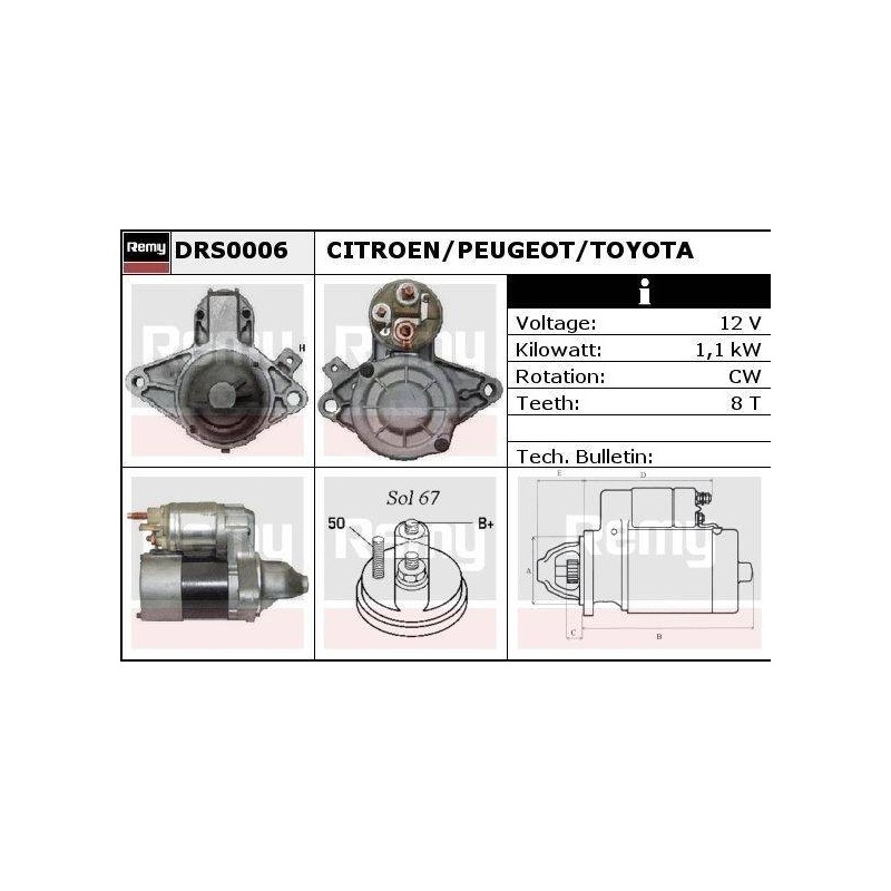 DEMARREUR - REMY REMANUFACTURED - C