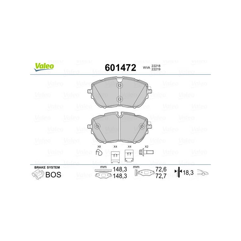 PLAQ FR PEUGEOT 308 II / 308 II SW