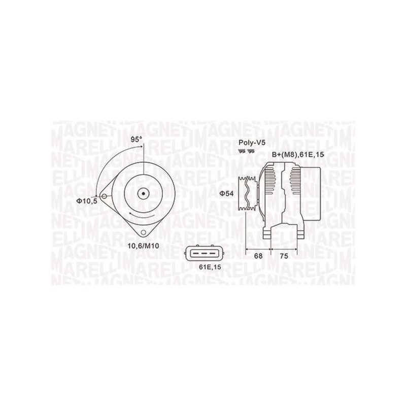 ALT EQ POUR BMW 5 E39/7 E38/X5 E53