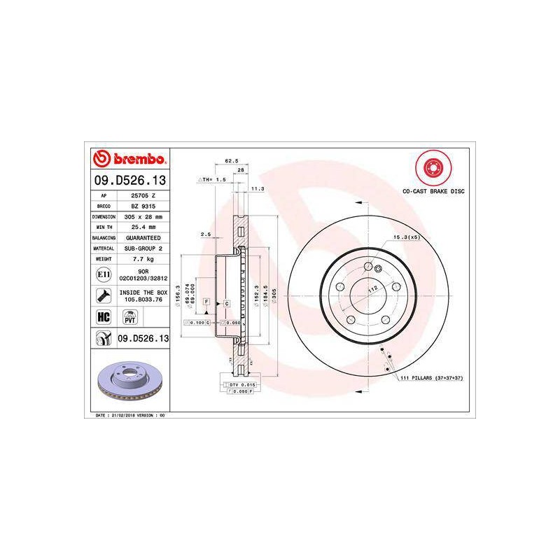 DISQUE PREMIUM CO-CAST