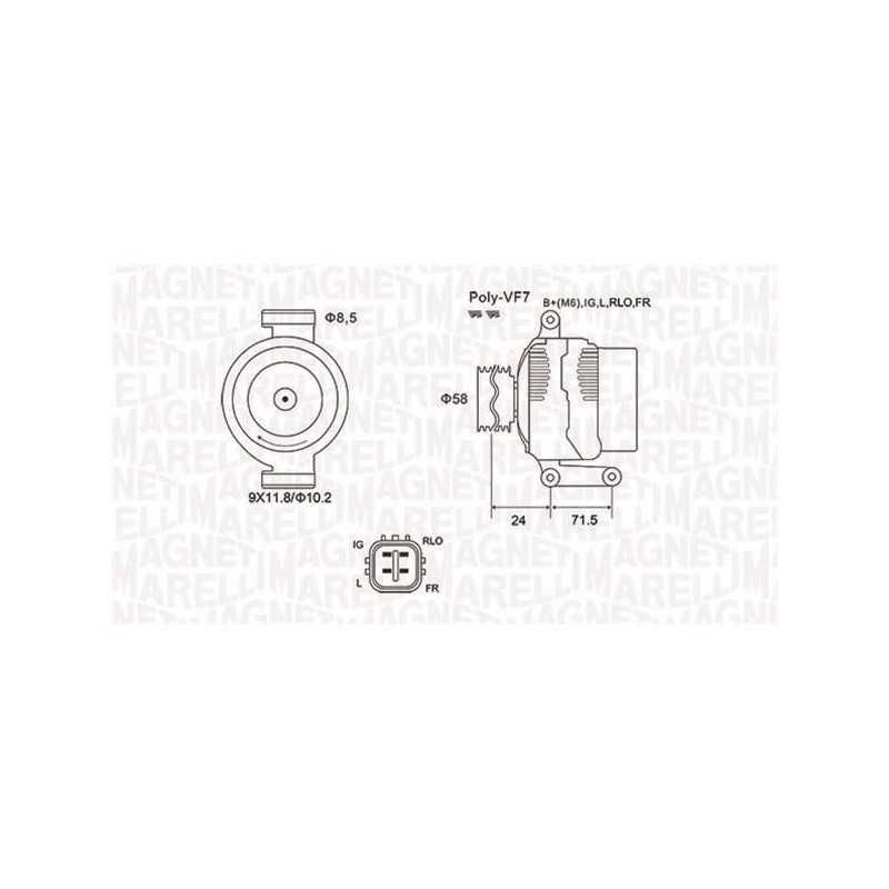 ALT EQ POUR TOYOTA VERSO/LEXUS IS 2