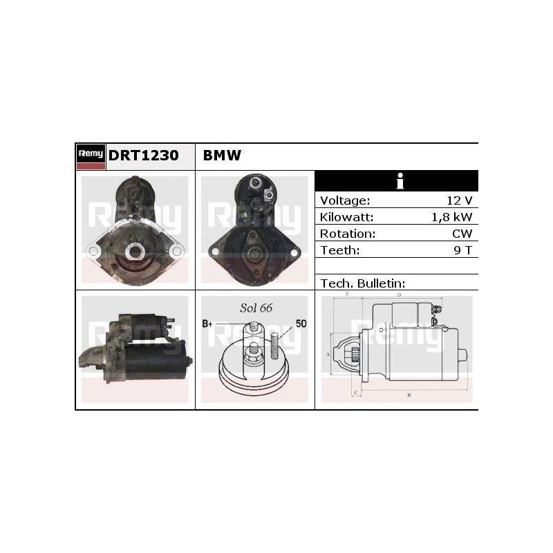 DEMARREUR - REMY REMANUFACTURED - B