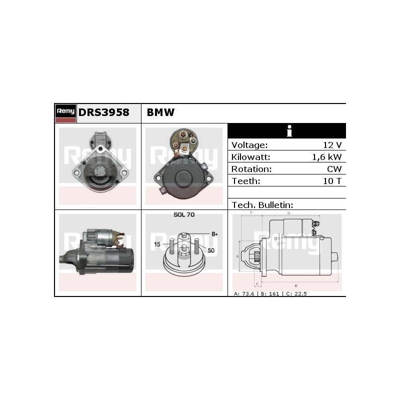 DEMARREUR - REMY REMANUFACTURED - B