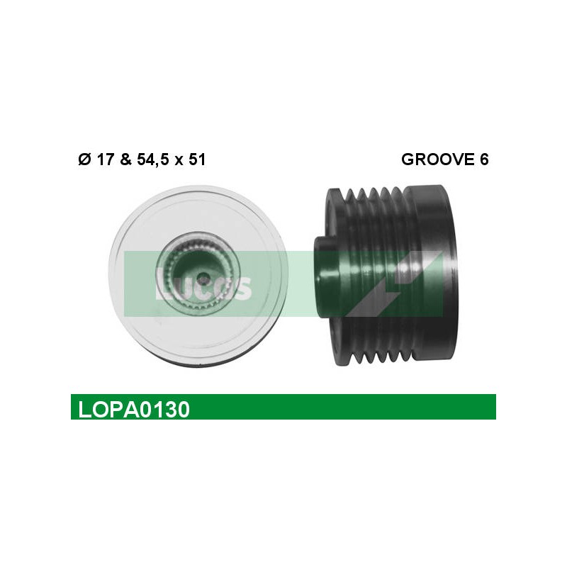 LUCAS OVERRUNNING ALT PULLEY  LOPA0134