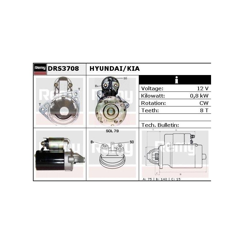 DEMARREUR - REMY REMANUFACTURED - H