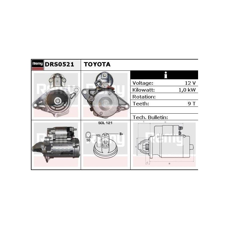 DEMARREUR - REMY REMANUFACTURED - D