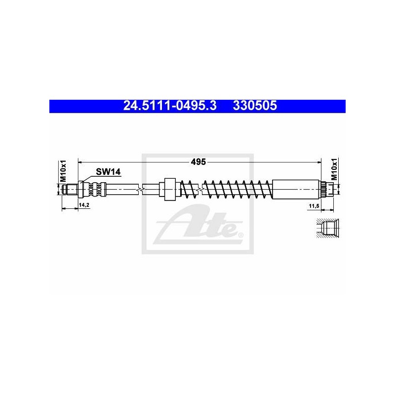 FLEXIBLE DE FREIN / EMBRAYAGE