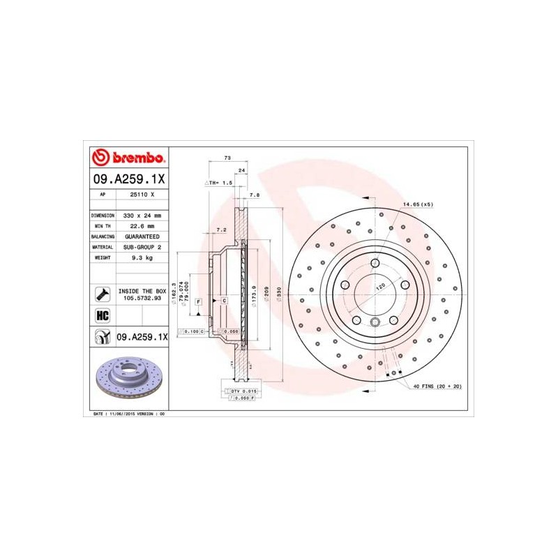 DISQUE DE FREIN XTRA