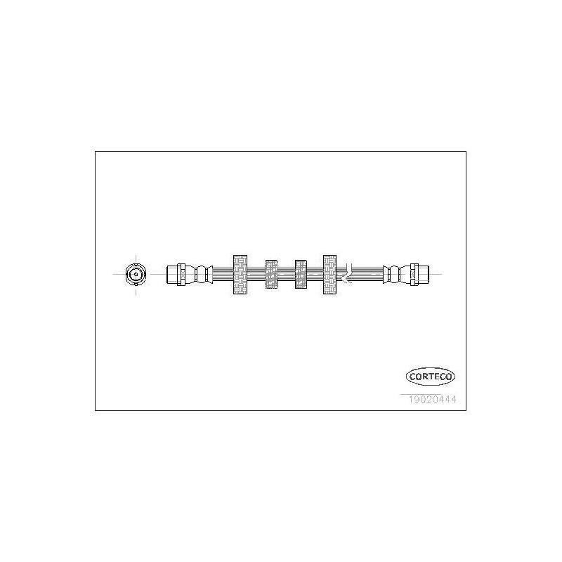 FLEXIBLE DE FREIN VW L.T. TRANSP