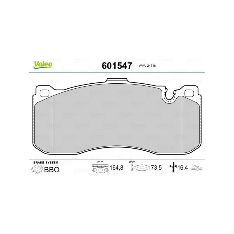 PLAQ FR BMW SERIE 1 (E81) / 3 (E90)