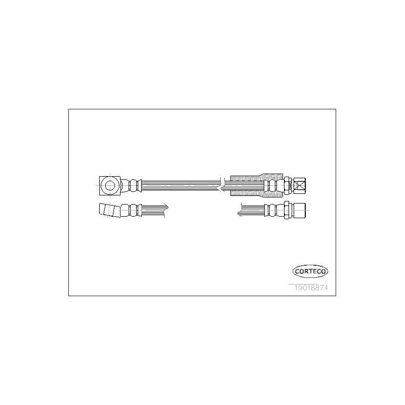 FLEXIBLE DE FREIN BED.-OPEL -SAA