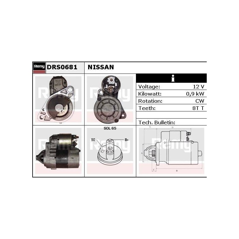 DEMARREUR - REMY REMANUFACTURED - N