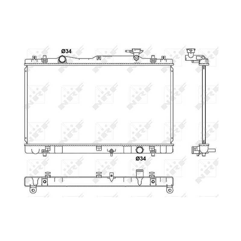 RAD SUZUKI KIZASHI 2.4 10- RADIATOR