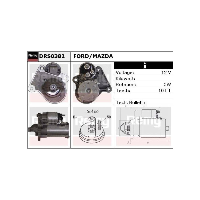 DEMARREUR - REMY REMANUFACTURED - F