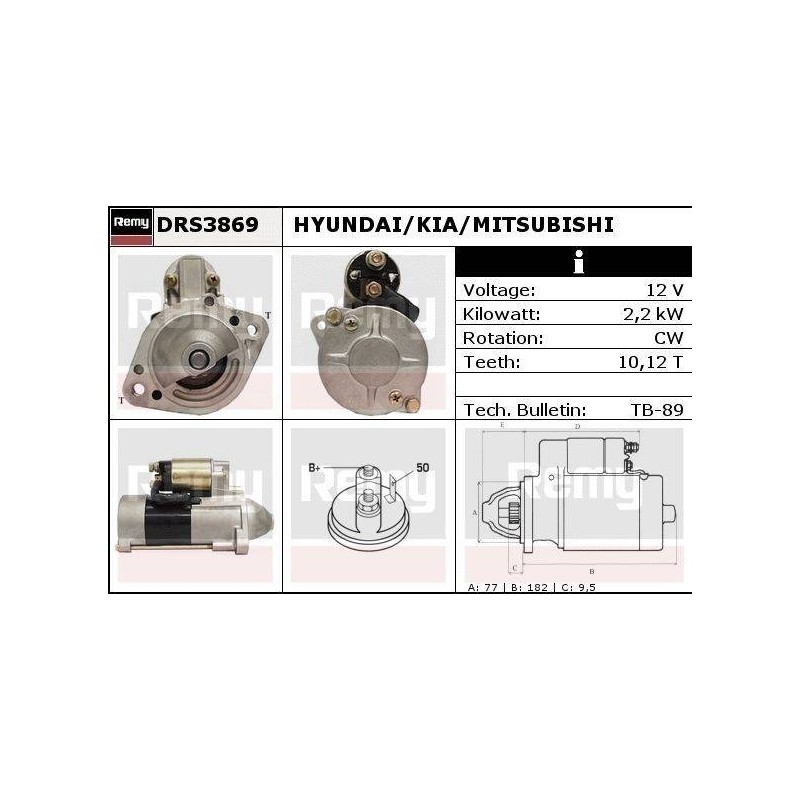 DEMARREUR - REMY REMANUFACTURED - H