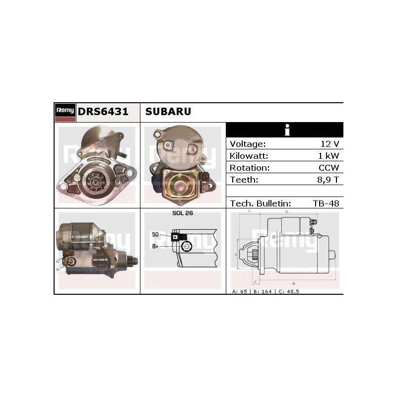 DEMARREUR - REMY REMANUFACTURED - S