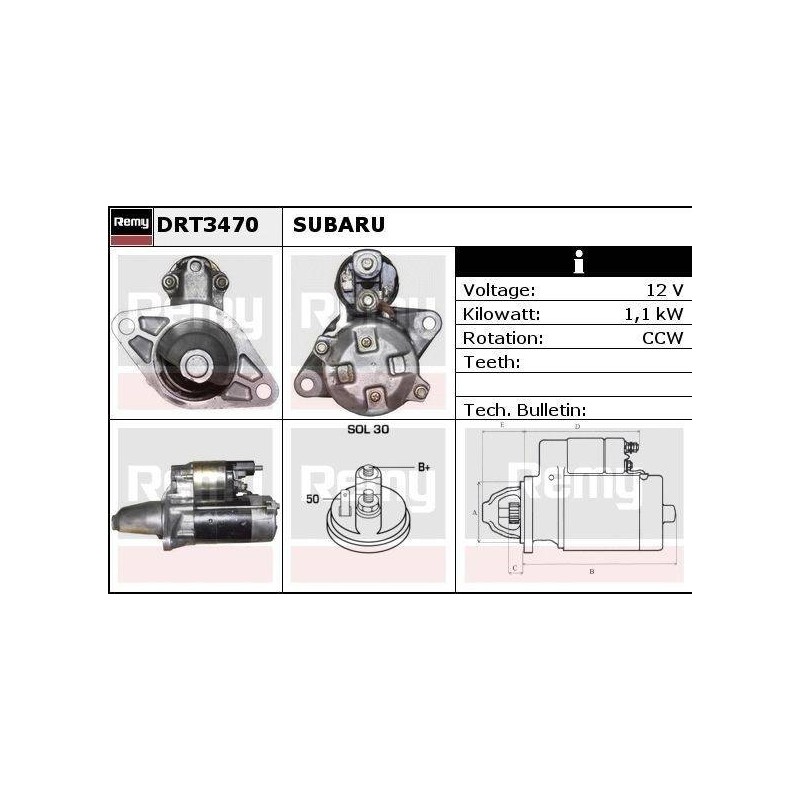 DEMARREUR - REMY REMANUFACTURED - S