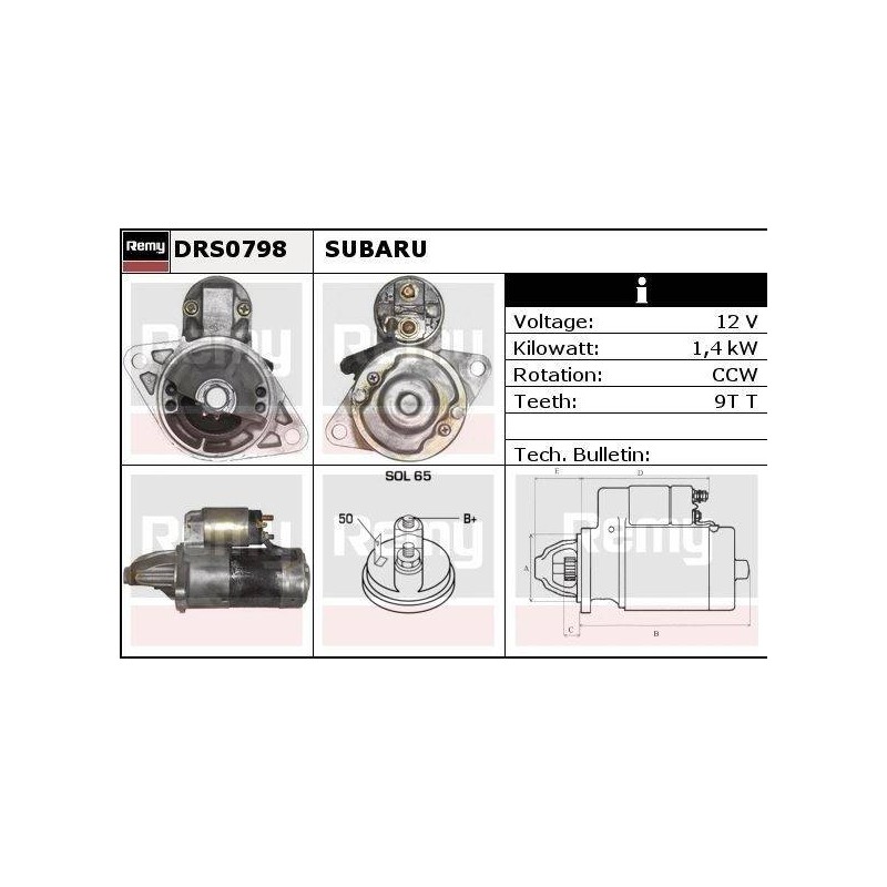 DEMARREUR - REMY REMANUFACTURED - S