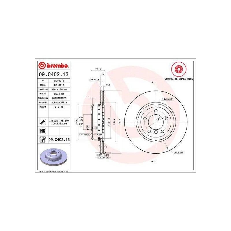 DISQUE PREMIUM COMPOSITE