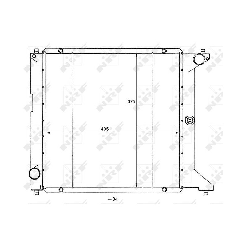 RAD ROVER 200 1.8D 90- RADIATORS AL