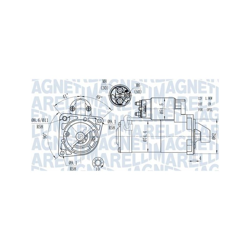 DEMARREUR EQ POUR OPEL ZAFIRA