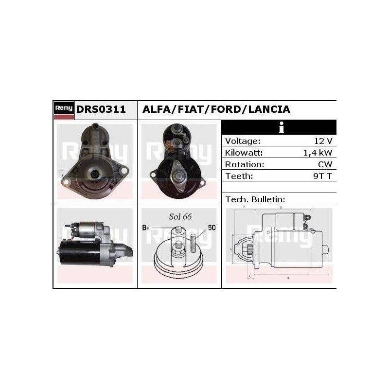 DEMARREUR - REMY REMANUFACTURED - A