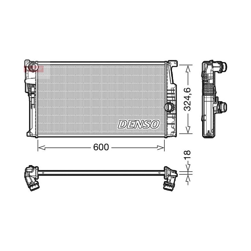 RAD. EAU BMW 1 F20/2 F22/3 F30/4 F3