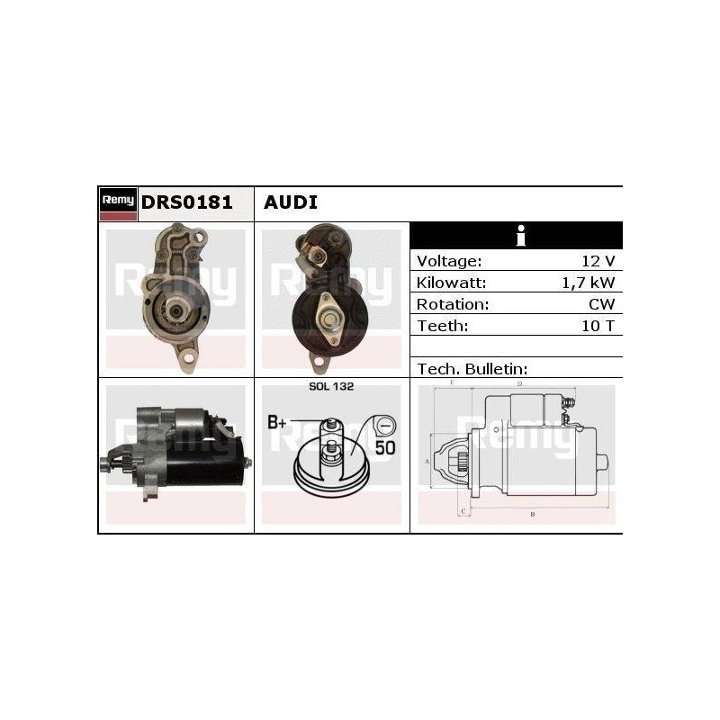 DEMARREUR - REMY SMART - AUDI