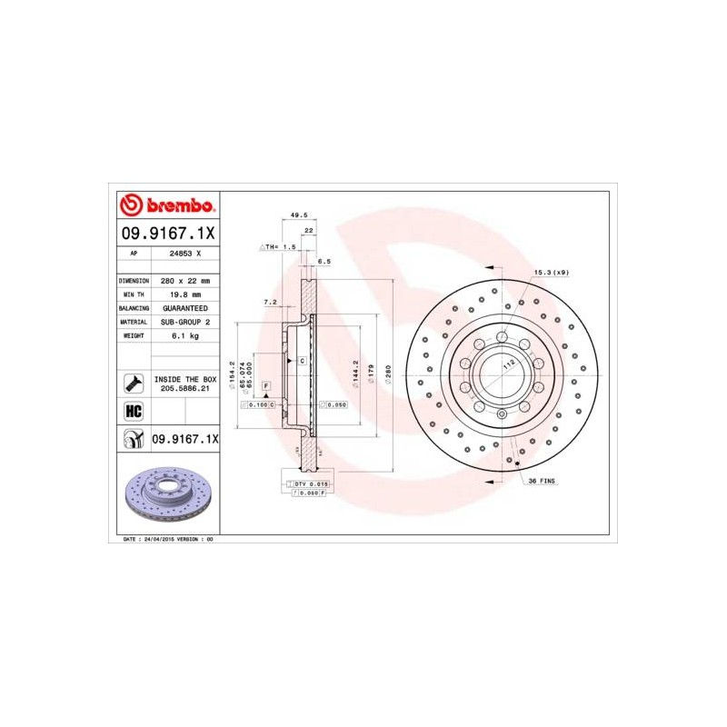 DISQUE DE FREIN XTRA