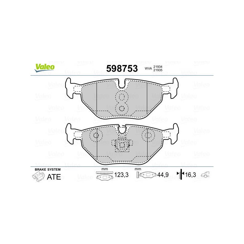 PLAQ FREIN BMW SERIE 3 (E36)