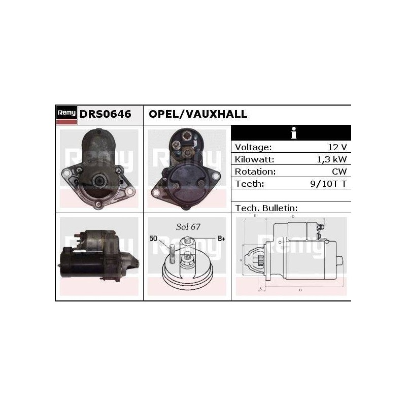 DEMARREUR - REMY REMANUFACTURED - D